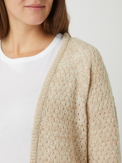 ICHI Longcardigan mit offener Vorderseite Modell 'Olanda' Sand 3