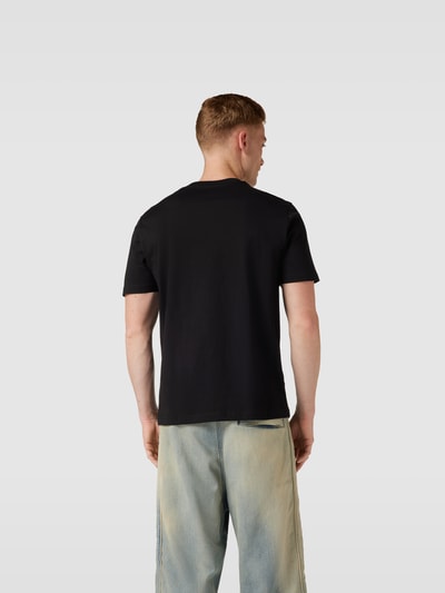 Diesel T-Shirt aus reiner Baumwolle Schwarz 5
