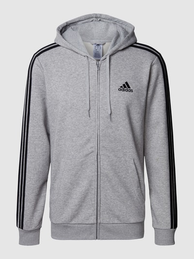 ADIDAS SPORTSWEAR Sweatjacke mit Logo-Stitching Mittelgrau 2