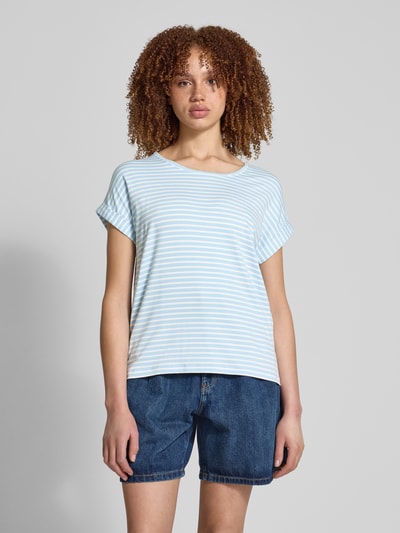 Only T-shirt o kroju regular fit  Jasnoniebieski 4