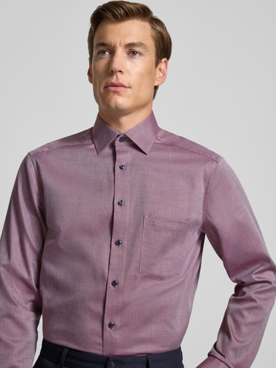 OLYMP Modern Fit Businesshemd mit Kentkragen Bordeaux 3