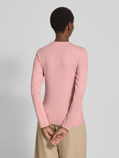 Tom Tailor Regular Fit Langarmshirt aus Baumwoll-Mix Pink 5