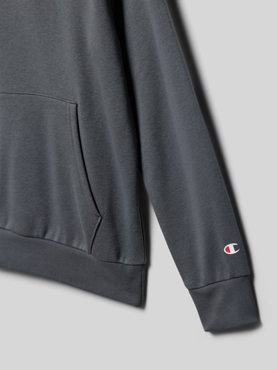 CHAMPION Regular fit hoodie met logostitching, model 'Icons' Grafiet - 2