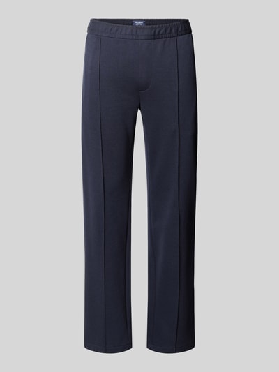Produktfoto, Straight Fit Hose mit Baumwoll-Anteil Modell 'Parker' von MCNEAL in Dunkelblau, Material-Mix, elastischer Bund, Gesäßtasche, Innenbeinlänge 73 cm bei Größe M