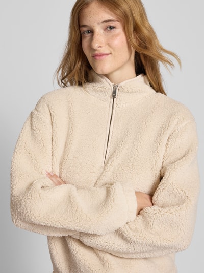 Only Regular Fit Troyer mit Allover-Muster Modell 'NEW DALLAS' Ecru 3