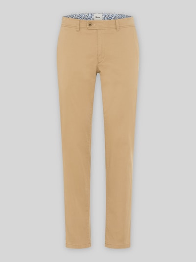 Brax Regular Fit Chino aus Baumwoll-Mix Modell 'Evans' Camel 2