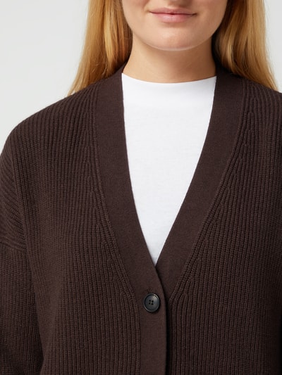 Tom Tailor Cardigan van viscosemix Donkerbruin - 3