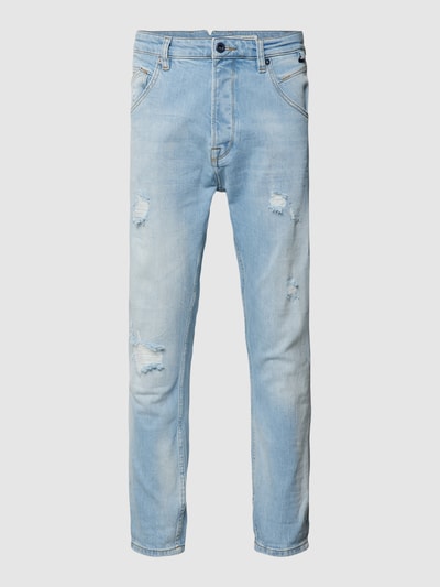 GABBA Slim Fit Jeans im Destroyed-Look Modell 'Alex' Hellblau 2