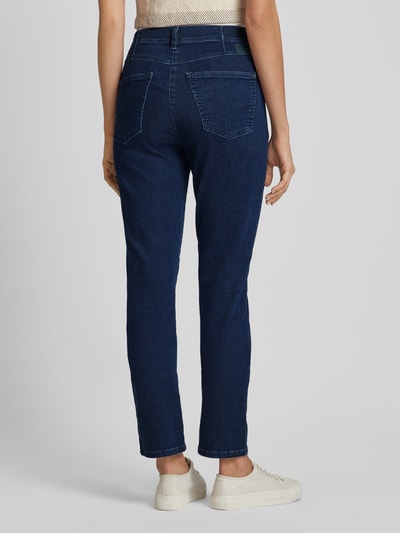 Raphaela By Brax Straight leg jeans met siernaden, model 'Laura' Donkerblauw - 5