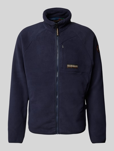 Napapijri Fleecejacke mit Brusttasche Modell 'DOLENT' Marine 2