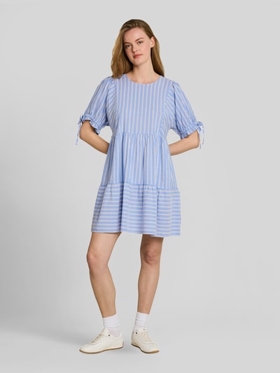 Tom Tailor Denim Jurk van katoenmix met paillettendetails Blauw - 1