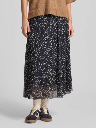 Smith and Soul Tule rok van een mix van viscose en elastaan met elastische band Donkerblauw - 4