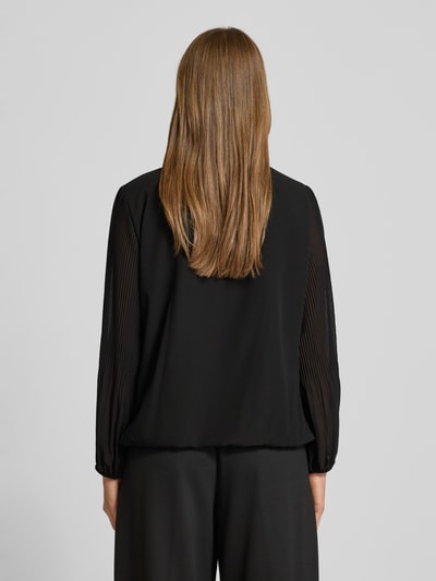 ZABAIONE Blouseshirt met V-hals Zwart - 5