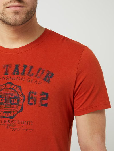 Tom Tailor T-shirt z nadrukiem z logo  Pomarańczowy 3