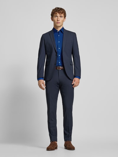 BOSS Slim Fit Business-Hemd mit Kentkragen Modell 'Hank' Blau 1