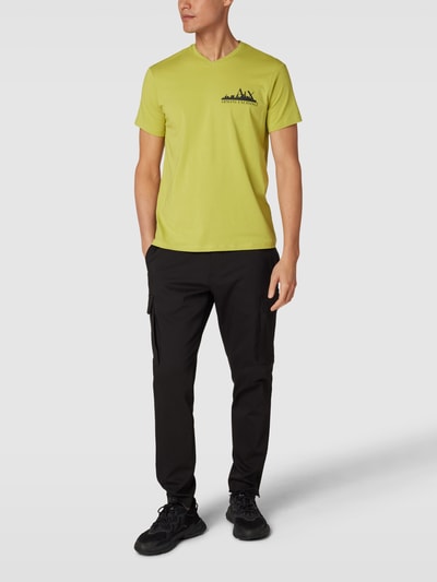 ARMANI EXCHANGE T-Shirt mit Label-Print Senfgelb 1