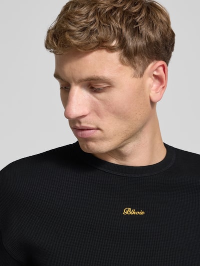BLKVIS Shirt met lange mouwen en logostitching Zwart - 3