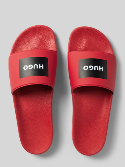 HUGO Slides mit Label-Print Modell 'Timein' Rot 3