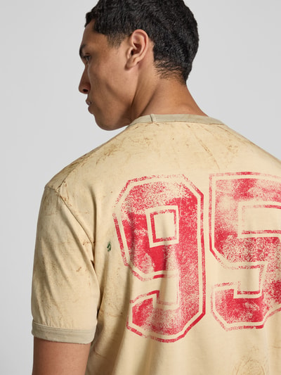 Dsquared2 T-Shirt mit gerippten Abschlüssen Beige 3