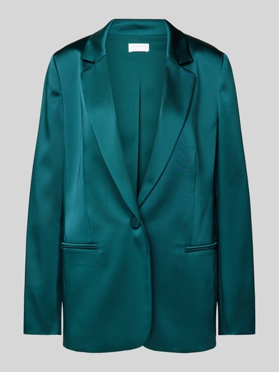 Jake*s Cocktail Regular fit blazer met paspelzakken Donkergroen gemêleerd - 2