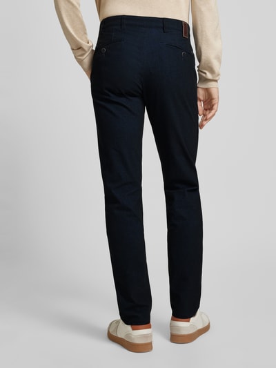 Mmx Stoffen broek met labeldetail, model 'Lupus' Marineblauw - 5