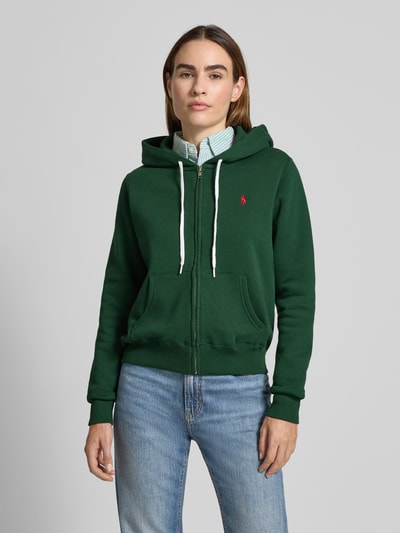 Polo Ralph Lauren Regular fit sweatjack met logostitching Donkergroen - 4