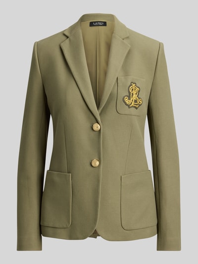 Lauren Ralph Lauren Regular Fit Kurzblazer mit Logo-Stitching Modell 'ANFISA' Beige 2