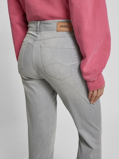 Angels Slim fit jeans met verkort model, model 'ORNELLA' Middengrijs - 3