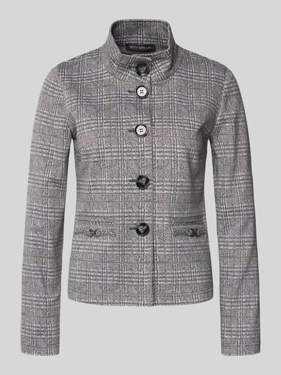 Betty Barclay Regular Fit Jacke mit Stehkragen Modell 'September' Hellgrau 2