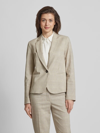 Christian Berg Woman Selection Blazer met pied-de-poule-motief Lichtgrijs - 4