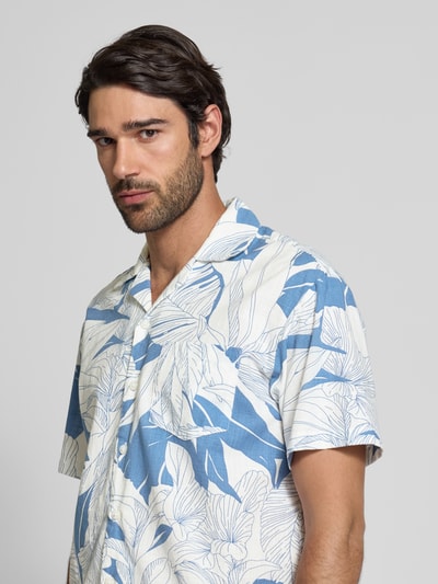 Jack & Jones Premium Regular fit vrijetijdsoverhemd met borstzak, model 'BLUBAHAMAS' Blauw - 3