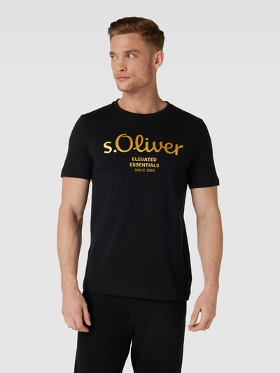 s.Oliver RED LABEL T-Shirt mit Label-Print Black 4