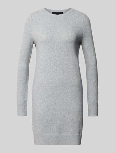 VERO MODA Tailliertes Strickkleid mit Rundhalsausschnitt Modell 'DOFFY' Hellgrau Melange 1