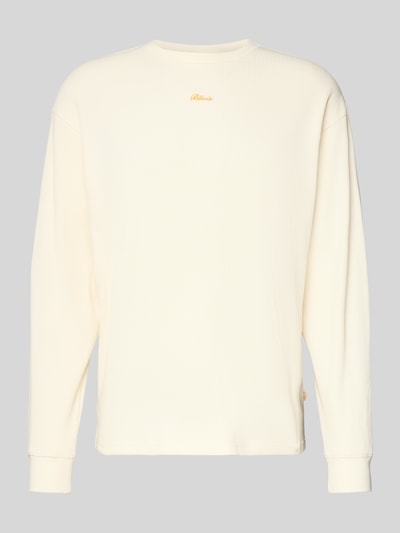 BLKVIS Longsleeve mit Label-Detail Offwhite 2