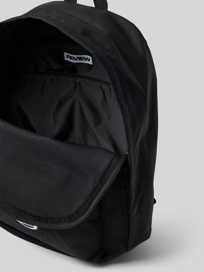 REVIEW Rucksack mit Label-Patch Black 5