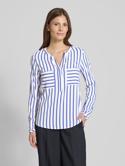 Christian Berg Woman Blouseshirt met borstzakken Blauw - 4