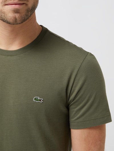 Lacoste Regular fit T-shirt van katoen Olijfgroen - 3