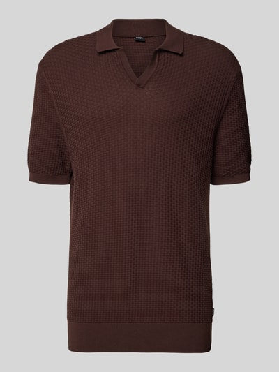 BOSS Regular Fit Poloshirt aus reiner Baumwolle Modell 'H-Natalo' Dunkelbraun 2