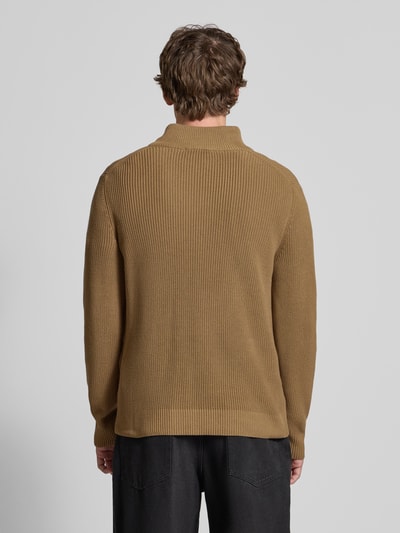 Marc O'Polo Denim Regular Fit Troyer aus reiner Baumwolle Beige 5