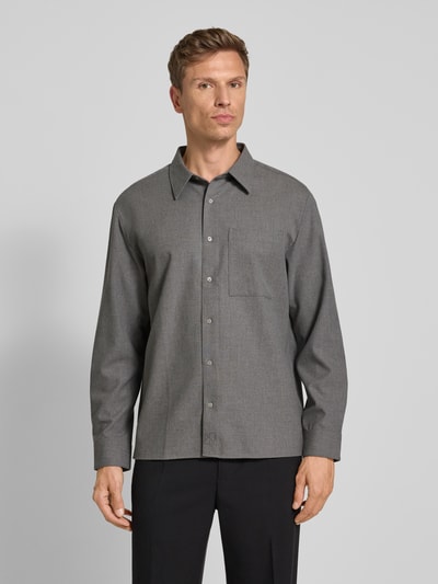 CK Calvin Klein Overhemdjack met zijde Middengrijs gemêleerd - 4