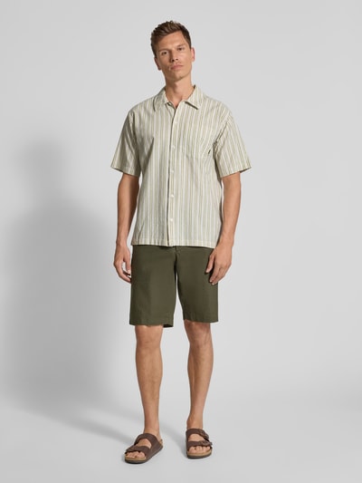 WOODBIRD Regular Fit Freizeithemd mit Brusttasche Sand 1