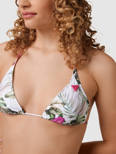 Guess Bikini-Oberteil mit Allover-Print Gruen Melange 3