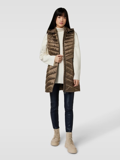 Gilet Betty Barclay Bleu à Franges - Taille 42 Coton Maille - Occasion Très Bon état