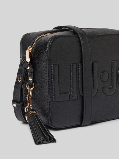 Liu Jo White Handtasche mit Label-Schriftzug Black 3