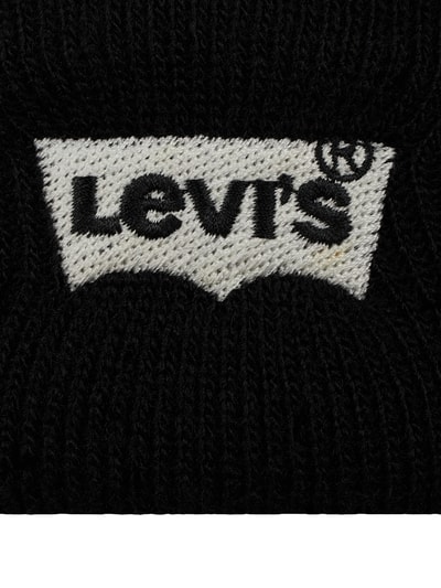 Levi's® Czapka beanie z bawełny  Czarny 2