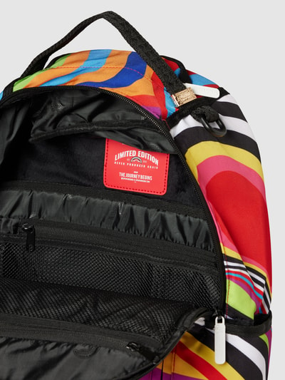 Sprayground Plecak ze wzorem na całej powierzchni model ‘GROOVY WAVES’ Pomarańczowy 4