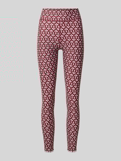 The Upside Super Skinny Fit Leggings mit breitem Bund Bordeaux 1