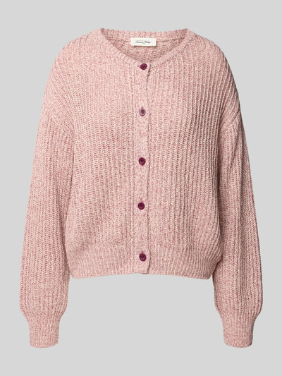 American Vintage Strickpullover mit Knopfleiste Modell 'TOBAY' Flieder Melange 2