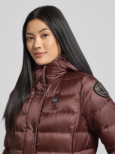 Blauer Usa Daunenmantel mit Kapuze Modell 'ANITA' Bordeaux 3