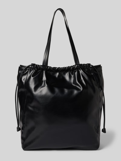 CK Calvin Klein Torba tote z detalem z logo Czarny 4